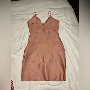 Super down pink bandage dress from Revolve